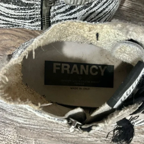 Golden Goose Zebra Print Sneakers - Black and White - Picture 7 of 8